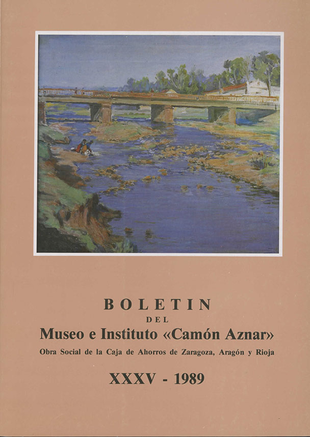 BOLET�N DEL MUSEO E INSTITUTO CAM�N AZNAR N� 35 - 1989