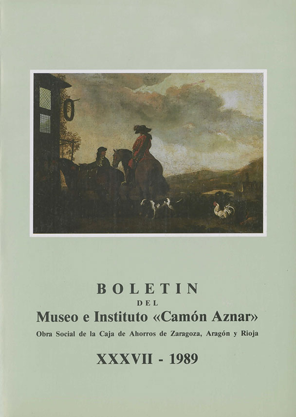 BOLET�N DEL MUSEO E INSTITUTO CAM�N AZNAR N� 37 - 1989
