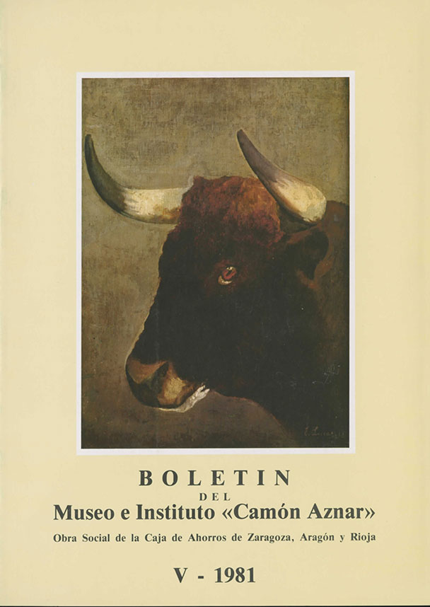BOLET�N DEL MUSEO E INSTITUTO CAM�N AZNAR N� 5 - 1981