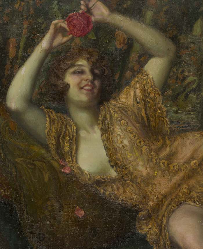 La dama de la rosa