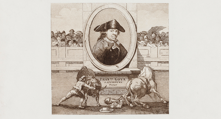 Frontispicio con el retrato de Goya 