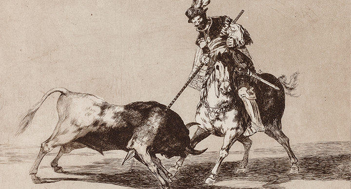 El Cid Campeador lanceando otro toro