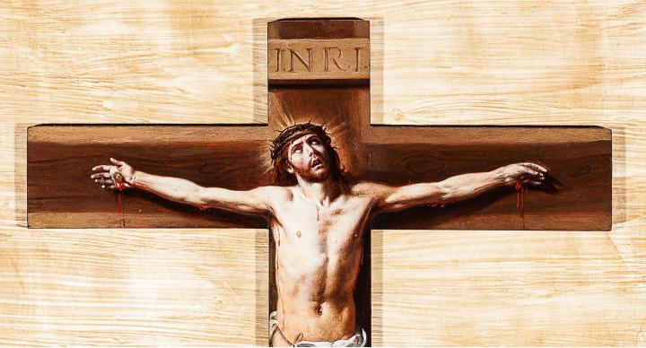 Cristo crucificado en la agonía