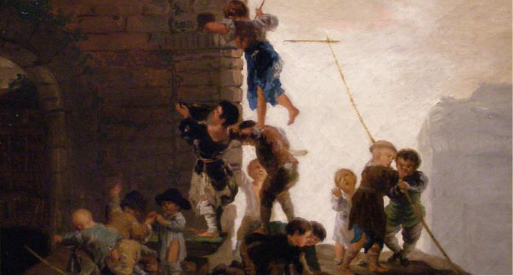Niños buscando nidos