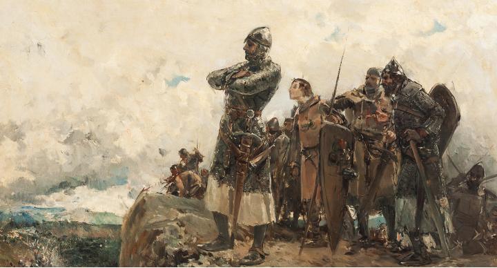Don Pedro III de Aragón en el collado de las Panizas